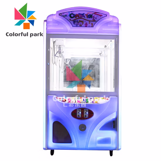 다채로운 공원 인형 크레인 선물, 동전으로 작동하는 아케이드 오락 장난감, 크레인 클로 게임